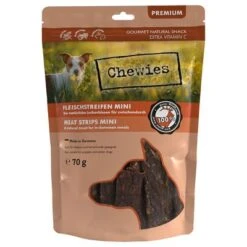 Chewies Mini Meat Strips – Mixed Pack -Trixie Dog Supply Sale 031424 chewies fleischstreifen mini wild 70g hs 01 6