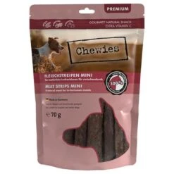 Chewies Mini Meat Strips – Mixed Pack -Trixie Dog Supply Sale 031455 chewies fleischstreifen mini pferd 70g hs 01 1