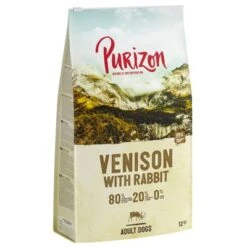12kg Purizon Grain-Free 80:20:0 Dry Dog Food + 2kg Extra Free!* -Trixie Dog Supply Sale 111742 pla purizon dog venison 12kg 2