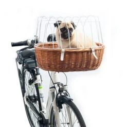 Aumüller Bicycle Basket With Wire (Handle Bar Mount) -Trixie Dog Supply Sale 11771 aumualler fahrradkorb schutzgitter hund hs 10 4