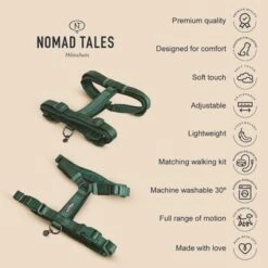 Nomad Tales Blush Tableware, Emerald -Trixie Dog Supply Sale 1 2022 12 nomadtales usps harnessblush 1000x1000 uk 4