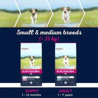 Eukanuba Grain-Free Small & Medium Breed Adult Salmon 7 Eukanuba Grain-Free Small & Medium Breed Adult Salmon - Image 5