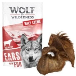 4 X Wolf Of Wilderness Dog Treats - 3 + 1 Free!* -Trixie Dog Supply Sale 1 wow high valley ear fur 1 8 6