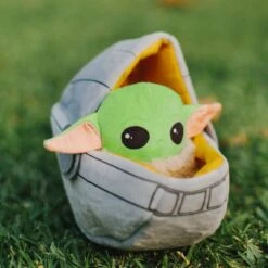 Disney Star Wars Baby Yoda In A Cradle Dog Toy -Trixie Dog Supply Sale 216712 texstar starwars babyyoda cradle hs 03 1