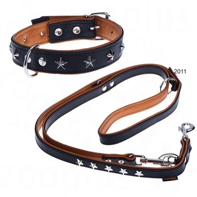 Heim Leather Lead & Collar Set - Stars 4 Heim Leather Lead & Collar Set - Stars - Image 2