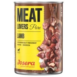 Josera Meatlovers Pure 6 X 400g -Trixie Dog Supply Sale 231198 pla foodforplanet josera meatlovers pure lamm 400g hs 01 1