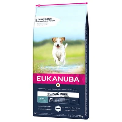 Eukanuba Grain-Free Small & Medium Breed Adult Salmon 4 Eukanuba Grain-Free Small & Medium Breed Adult Salmon - Image 2