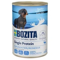 Bozita Single Protein Paté Saver Pack 12 X 400g -Trixie Dog Supply Sale 247398 pla doggybozita singleprotein pate reindeer 400g hs 01 0