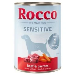 Rocco Sensitive Saver Pack 24 X 400g -Trixie Dog Supply Sale 257438 pla rocco sensitive beefcarrots 400g 1000x1000 0