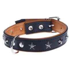 Heim Leather Dog Collar - Stars -Trixie Dog Supply Sale 29407 PLA Heim Lederhalsband Stars FG30 47 2