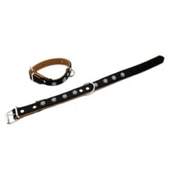 Home Collar Edelweiss, Black/nature -Trixie Dog Supply Sale 297015 heim halsband edelwei 25mm 50cm hs 06 5