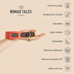 Nomad Tales Bloom Collar, Coral -Trixie Dog Supply Sale 2 2022 12 nomadtales usps collarbloom 1000x1000 uk 1