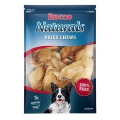 Rocco Natural Chews Mixed Trial Pack - Beef -Trixie Dog Supply Sale 37451 pla rocco driedchews ears 10chews 1000x1000 3