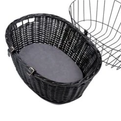 Trixie Bicycle Basket - Black -Trixie Dog Supply Sale 58025 pla trixie fahrradkorb schwarz hs02 2