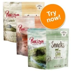 Purizon Dog Snacks Grain-Free Mixed Trial Pack 3 X 100g