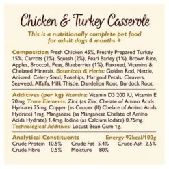 Lily's Kitchen Chicken & Turkey Casserole -Trixie Dog Supply Sale casserole info 4