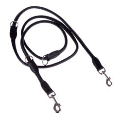HUNTER Round & Soft Dog Lead - Black -Trixie Dog Supply Sale lederleinen 16 5