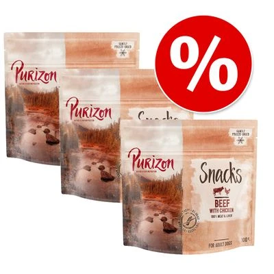 Purizon Dog Snacks Grain-Free Saver Pack 3 X 100g 3 Purizon Dog Snacks Grain-Free Saver Pack 3 X 100g