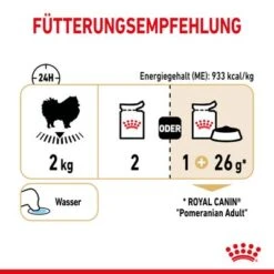 Royal Canin Pomeranian Adult Mousse -Trixie Dog Supply Sale rc spt wet pomad cv 5 de de 6