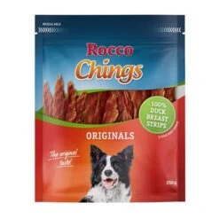 Rocco Chings Originals Mixed Trial Pack 14 Rocco Chings Originals Mixed Trial Pack -Trixie Dog Supply Sale rocco chings original duckbreaststrips 250g 1000x1000 7