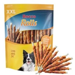 Rocco Rolls Chew Sticks - XXL Pack -Trixie Dog Supply Sale rocco rolls xxl chicken 1000x1000 snacks 3