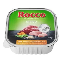 Rocco Menu Trays 9 X 300g -Trixie Dog Supply Sale rocco schalen menue gefluegel side 1000x1000 3