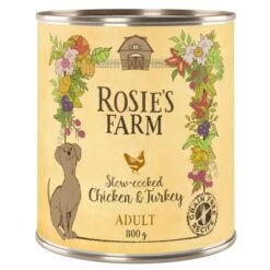 Rosie's Farm Adult Slow-cooked Chicken & Turkey -Trixie Dog Supply Sale rosie sfarm adult chickenturkey 800g 1000x1000 0 1