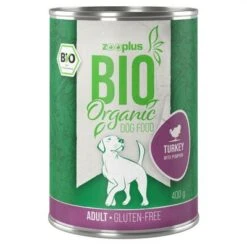 Zooplus Bio Adult Organic Saver Pack 24 X 400g -Trixie Dog Supply Sale zooplus bio dog adult turkey 400g 1000x1000 4